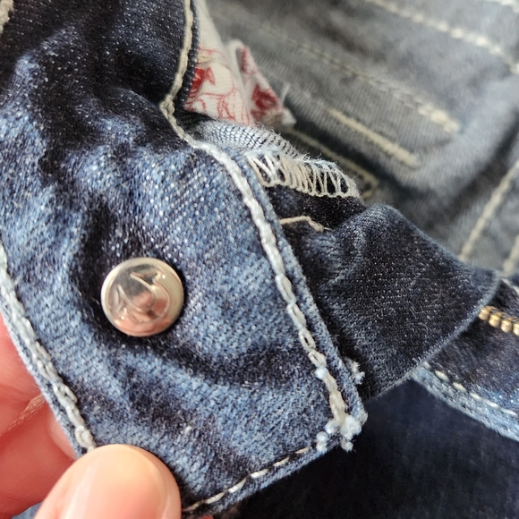 True Religion Hi-Rise Boot Cut Jeans Sequins on Pocket Size 25 - Picture 9 of 16